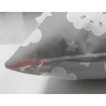 - Print - Realhomes Realhomes Çift Taraflı Gri Zeminde Gökkuşağı Tasarımlı Dijital Baskılı Modern Süet Yastık Kırlent Kılıfı Realhomes