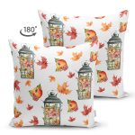 - Suet-K10351-Gorsel-1 - Realhomes Çift Taraflı Şamdan & Sonbahar Tasarımlı Dijital Baskılı Modern Süet Yastık Kırlent Kılıfı Realhomes