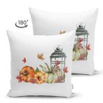 - Suet-K10352-Gorsel-1 - Realhomes Çift Taraflı Kabak & Şamdan Tasarımlı Dijital Baskılı Dekoratif Süet Yastık Kırlent Kılıfı Realhomes