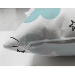 - merry christmas - Realhomes Realhomes Çift Taraflı Açık Mavi Bulut Motifli Özel Tasarım Dijital Baskılı Modern Süet Yastık Kırlent Kılıfı Realhomes