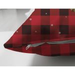 - Suet-K10372-Gorsel-2 - Realhomes Çift Taraflı Ekose Zemin Çelenkli Geyik Motifli Dijital Baskılı Dekoratif Süet Yastık Kırlent Kılıfı Realhomes