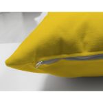 - Suet-K10382-Gorsel-2 - Realhomes Çift Taraflı Sarı Zemin Papatyadan Kelebek Tasarımlı Dijital Baskılı Dekoratif Süet Yastık Kırlent Kılıfı Realhomes