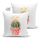 - Suet-K10387-Gorsel-1 - Realhomes Çift Taraflı Kaktüs Özel Tasarımlı Dijital Baskılı Modern Süet Yastık Kırlent Kılıfı Realhomes