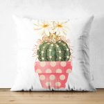 - Suet-K10387-Gorsel - Realhomes Çift Taraflı Kaktüs Özel Tasarımlı Dijital Baskılı Modern Süet Yastık Kırlent Kılıfı Realhomes