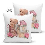 Çift Taraflı Hediye Paketleri Özel Tasarım Dijital Baskılı Dekoratif Süet Yastık Kırlent Kılıfı Realhomes