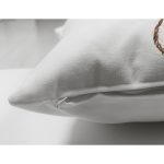 Çift Taraflı Kurdeleli Kozalak Motifli Dijital Baskılı Dekoratif Süet Yastık Kırlent Kılıfı Realhomes