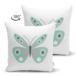 - Suet-K10402-Gorsel-1 - Realhomes Çift Taraflı Mint Yeşili Kelebek Tasarımlı Dijital Baskılı Dekoratif Süet Yastık Kırlent Kılıfı Realhomes