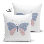 - Suet-K10406-Gorsel-1 - Realhomes Çift Taraflı Mavi Pembe Kelebek Desenli Dijital Baskılı Dekoratif Süet Yastık Kırlent Kılıfı Realhomes