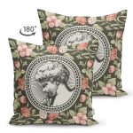 - Suet-K10428-Gorsel-1 - Realhomes Çift Taraflı Renkli Gül & Portre Motifli Dijital Baskılı Dekoratif Süet Yastık Kırlent Kılıfı Realhomes