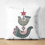 - Suet-K10432-Gorsel - Realhomes Çift Taraflı Kuş Süsü Tasarımlı Dijital Baskılı Dekoratif Süet Yastık Kırlent Kılıfı Realhomes