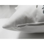 Çift Taraflı Kuş & Çiçek Motifli Dijital Baskılı Modern Süet Yastık Kırlent Kılıfı Realhomes