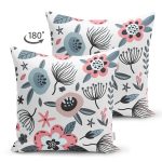- Suet-K10438-Gorsel-1 - Realhomes Çift Taraflı Özel Tasarım Çiçek Yaprakları Dijital Baskılı Dekoratif Süet Yastık Kırlent Kılıfı Realhomes