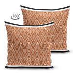 - Suet-K10446-Gorsel-1 - Realhomes Çift Taraflı Kahve & Beyaz Zemin Etnik Figürlü Bohem Desenli Dijital Baskılı Dekoratif Süet Yastık Kırlent Kılıfı Realhomes