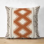 - Suet-K10451-Gorsel - Realhomes Çift Taraflı Krem Zemin Etnik Tasarımlı Dijital Baskılı Modern Süet Yastık Kırlent Kılıfı Realhomes