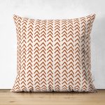 Çift Taraflı Krem Zemin Etnik Tasarımlı Dijital Baskılı Modern Süet Yastık Kırlent Kılıfı Realhomes