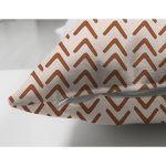 Çift Taraflı Krem Zemin Etnik Tasarımlı Dijital Baskılı Modern Süet Yastık Kırlent Kılıfı Realhomes