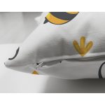 - ship - Realhomes Çift Taraflı Sevimli Arı Dijital Baskılı Özel Tasarım Modern Süet Yastık Kırlent Kılıfı Realhomes