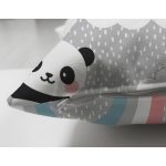 Çift Taraflı Gökkuşağı Ve Panda Desenli Dijital Baskılı Özel Tasarım Modern Süet Yastık Kırlent Kılıfı Realhomes