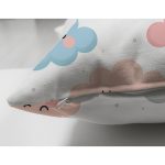 Çift Taraflı Rengarenk Bulut Tasarımlı Dijital Baskılı Özel Tasarım Modern Süet Yastık Kırlent Kılıfı Realhomes