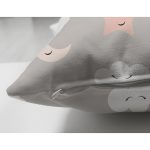 - Suet-K1175-Gorsel-2 - Realhomes Çift Taraflı Gri Zeminde Yıldız Ve Bulutlar Dijital Baskılı Özel Tasarım Modern Süet Yastık Kırlent Kılıfı Realhomes