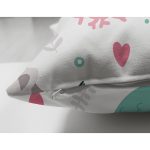 - Children seamless background with unicorns - Realhomes Çift Taraflı Sevimli Hayvanlar Desenli Dijital Baskılı Özel Tasarım Modern Süet Yastık Kırlent Kılıfı Realhomes