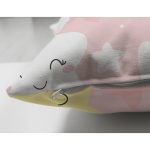 - Печать - Realhomes Çift Taraflı Gülümseyen Yıldız Motifli Dijital Baskılı Özel Tasarım Modern Süet Yastık Kırlent Kılıfı Realhomes