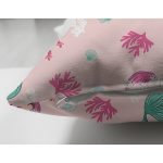 - mermaidwithfishes - Realhomes Çift Taraflı Pembe Zeminde Deniz Kızı Dijital Baskılı Özel Tasarım Modern Süet Yastık Kırlent Kılıfı Realhomes