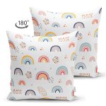 - Suet-K1204-Gorsel-1 - Realhomes Çift Taraflı Gökkuşağı Tasarımlı Dijital Baskılı Özel Tasarım Modern Süet Yastık Kırlent Kılıfı Realhomes