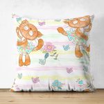 - Seamless pattern with dancing cats ballerinas. Vector. - Realhomes Çift Taraflı Dans Eden Kedi Desenli Dijital Baskılı Özel Tasarım Modern Süet Yastık Kırlent Kılıfı Realhomes