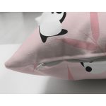 - Suet-K1218-Gorsel-2 - Realhomes Çift Taraflı Pembe Zeminde Sevimli Panda Tasarımlı Dijital Baskılı Özel Tasarım Modern Süet Yastık Kırlent Kılıfı Realhomes