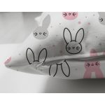 - Print - Realhomes Çift Taraflı Renkli Tavşan Desenli Dijital Baskılı Özel Tasarım Modern Süet Yastık Kırlent Kılıfı Realhomes