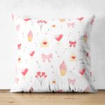 - Suet-K1241-Gorsel - Realhomes Çift Taraflı Kalp Motifli Dijital Baskılı Özel Tasarım Modern Süet Yastık Kırlent Kılıfı Realhomes