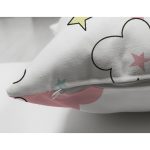 - SP-stock - Realhomes Çift Taraflı Gökkuşağı Ve Bulut Temalı Dijital Baskılı Özel Tasarım Modern Süet Yastık Kırlent Kılıfı Realhomes