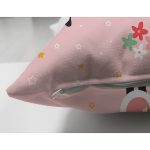 - Mobile - Realhomes Çift Taraflı Pembe Zeminde Sevimli Panda Desenli Dijital Baskılı Özel Tasarım Modern Süet Yastık Kırlent Kılıfı Realhomes