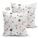 - tmp1000-1 - Realhomes Çift Taraflı Gezegen Desenli Çocuk Odası Dijital Baskılı Özel Tasarım Modern Süet Yastık Kırlent Kılıfı Realhomes