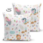 - Suet-K1268-Gorsel-1 - Realhomes Çift Taraflı Orman Temalı Dijital Baskılı Özel Tasarım Modern Süet Yastık Kırlent Kılıfı Realhomes