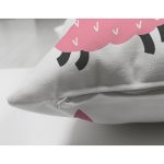 Çift Taraflı Rengarenk Koyun Motifli Dijital Baskılı Özel Tasarım Modern Süet Yastık Kırlent Kılıfı Realhomes