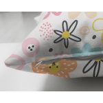 Çift Taraflı Rengarenk Çiçek Desenli Dijital Baskılı Özel Tasarım Modern Süet Yastık Kırlent Kılıfı Realhomes