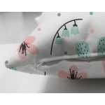 - Print - Realhomes Çift Taraflı Uyku Odası Temalı Tavşan Desenli Dijital Baskılı Özel Tasarım Modern Süet Yastık Kırlent Kılıfı Realhomes