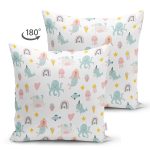 - Suet-K1298-Gorsel-1 - Realhomes Çift Taraflı Sevimli Ahtapot Ve Denizkızı Desenli Dijital Baskılı Özel Tasarım Modern Süet Yastık Kırlent Kılıfı Realhomes