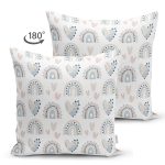 - Suet-K1306-Gorsel-1 - Realhomes Çift Taraflı Gökkuşağı Ve Kalp Desenli Dijital Baskılı Özel Tasarım Modern Süet Yastık Kırlent Kılıfı Realhomes