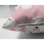 Çift Taraflı Pembe Zeminde Koyun Motifli Dijital Baskılı Özel Tasarım Modern Süet Yastık Kırlent Kılıfı Realhomes