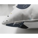 - Mobile - Realhomes Çift Taraflı Gezegen Roket Ve Uzay Temalı Dijital Baskılı Özel Tasarım Modern Süet Yastık Kırlent Kılıfı Realhomes