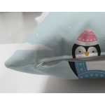 - Mobile - Realhomes Çift Taraflı Atkılı Penguen Desenli Dijital Baskılı Özel Tasarım Modern Süet Yastık Kırlent Kılıfı Realhomes