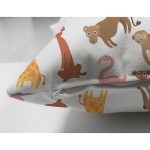 Çift Taraflı Orman Hayvanları Temalı Dijital Baskılı Özel Tasarım Modern Süet Yastık Kırlent Kılıfı Realhomes