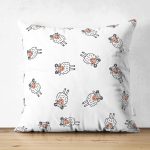 - Для Интернета - Realhomes Çift Taraflı Çocuk Odası Sevimli Koç Motifli Dijital Baskılı Özel Tasarım Modern Süet Yastık Kırlent Kılıfı Realhomes