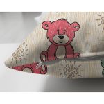 - Suet-K1338-Gorsel-2 - Realhomes Çift Taraflı Sevimli Rengarenk Ayıcık Motifli Dijital Baskılı Özel Tasarım Modern Süet Yastık Kırlent Kılıfı Realhomes