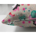 - Basic CMYK - Realhomes Çift Taraflı Rengarenk Orman Hayvanları Motifli Dijital Baskılı Özel Tasarım Modern Süet Yastık Kırlent Kılıfı Realhomes