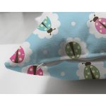 - dot ladybug - Realhomes Çift Taraflı Rengarenk Uğur Böcekleri Desenli Dijital Baskılı Özel Tasarım Modern Süet Yastık Kırlent Kılıfı Realhomes