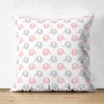 - Suet-K1356-Gorsel - Realhomes Çift Taraflı Pembe Gri Fil Motifli Dijital Baskılı Özel Tasarım Modern Süet Yastık Kırlent Kılıfı Realhomes